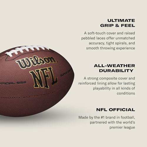 WILSON NFL Super Grip Composite Footballs - Image 7