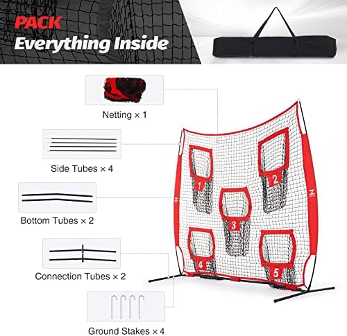 ZELUS 7 x 7ft Football Trainer Throwing Net | Trai... - Image 8