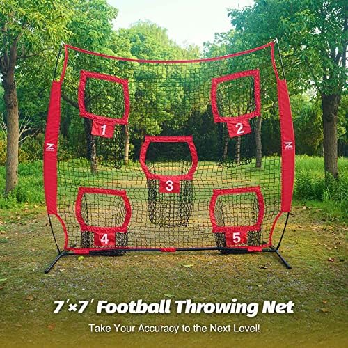 ZELUS 7 x 7ft Football Trainer Throwing Net | Trai... - Image 9