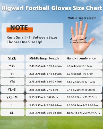 RIGWARL Football Gloves Adult Men, Youth Kids Foot... - Image 7